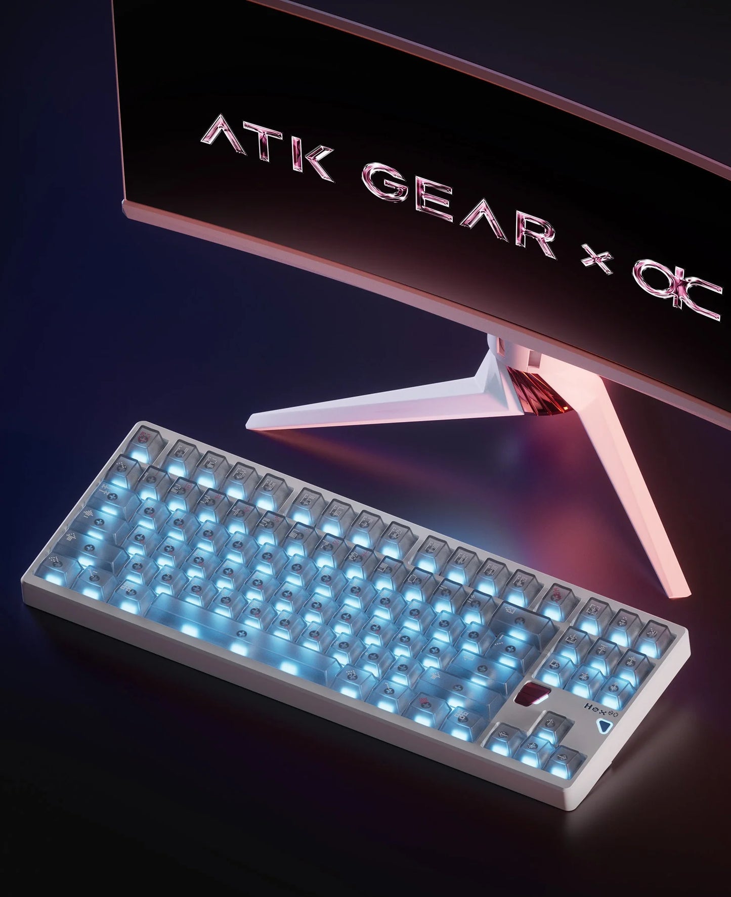 ATK × QK Joint Hex80 Magnetic Axis Keyboard Gaming Desktop Computer Mechanical Keyboard Fearless Contract