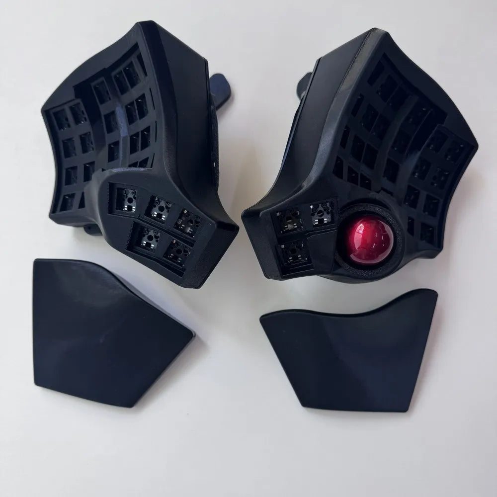 Charybdis Split Keyboard Kit 4x6 Custom Wired/Wireless Hotswap Mechanical Keyboard with Plam Rest/stand/Trackball Game Accessory