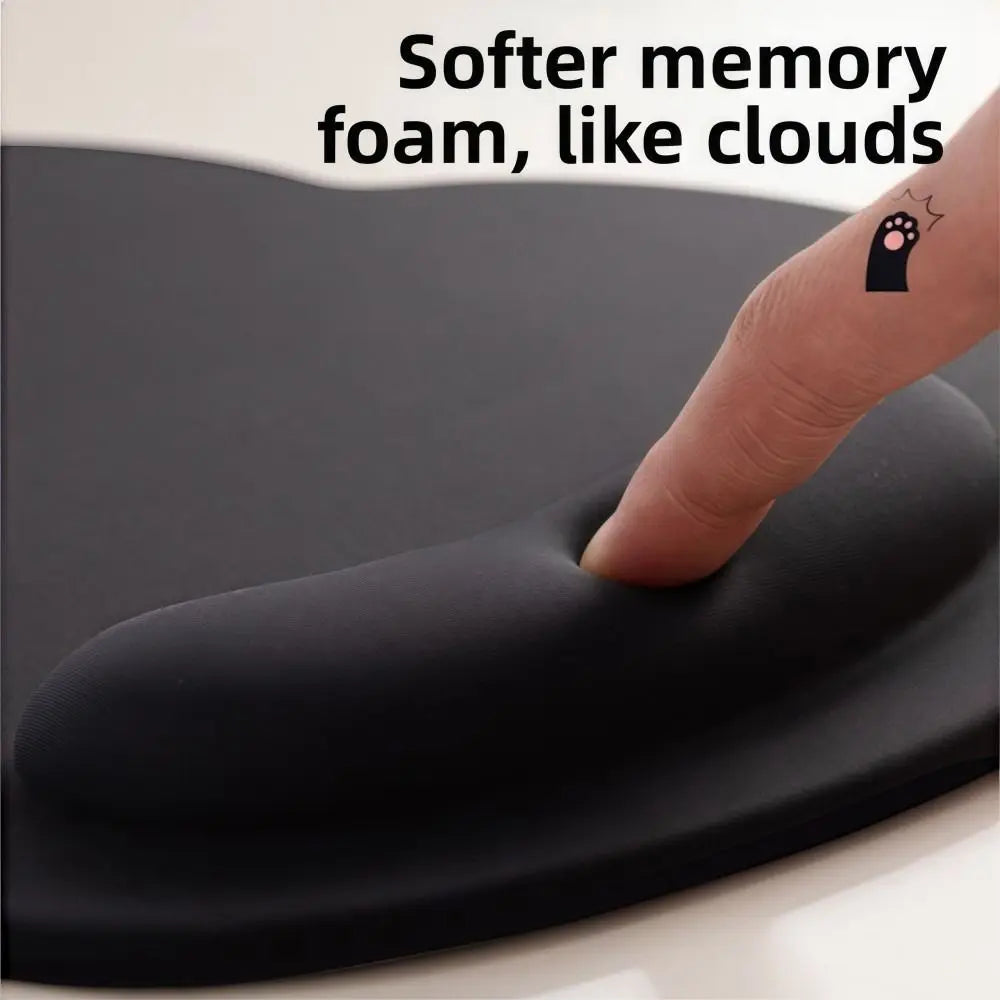 Big-eyed Cat Mouse Pad Non-Slip Comfortable Wrist Rest Typing Pad Dirt-resistant Soft Ergonomic Mouse Pad For Computer Office
