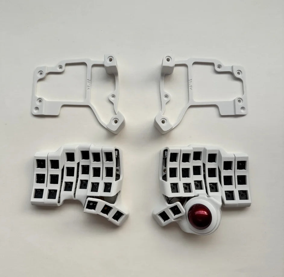 Charybdis 4X6 MK2 Split Keyboard Kit with Palm Pad Custom Hotswap Wireless/wired Bluetooth Trackball Split Mechanical Keyboards