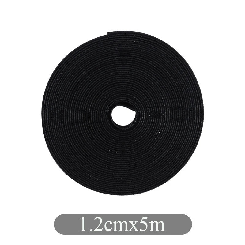 Cable Organization Velcro Tape Earphone Cord Management 1.2cmX5m Computer Cable Organizer