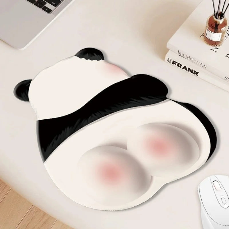 Cute Panda Mouse Pad 2024 New Wrist Pad Girl New Anti Slip Comfortable Desktop Computer Laptop Office Mouse Gaming Accessories