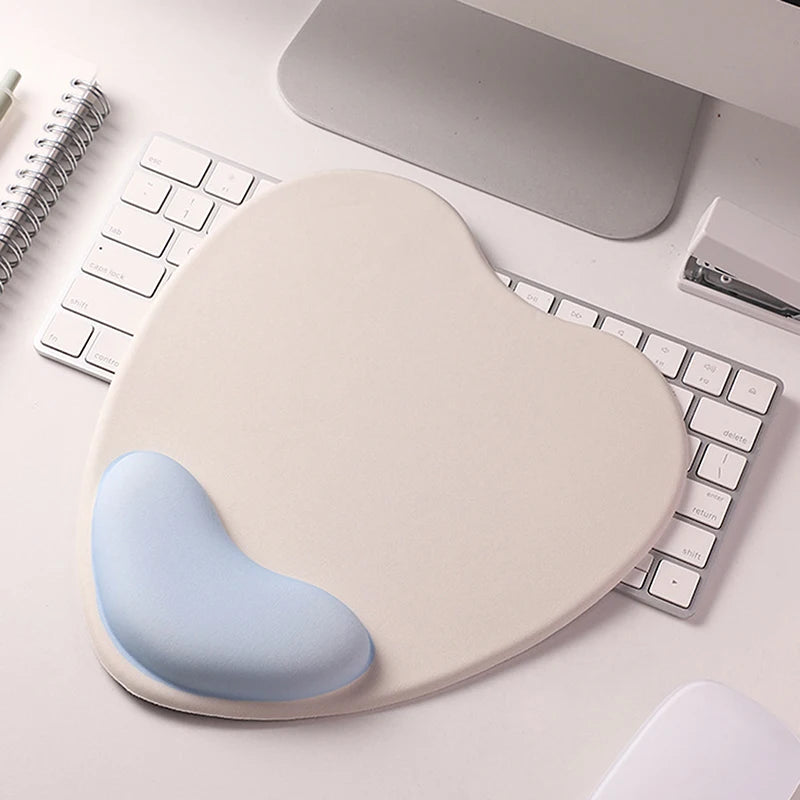 Computer Mouse Pad Ergonomic Cushion Non-slip Rubber Base Memory Foam For Office Home Computer Laptop Desktop Mouse Pads