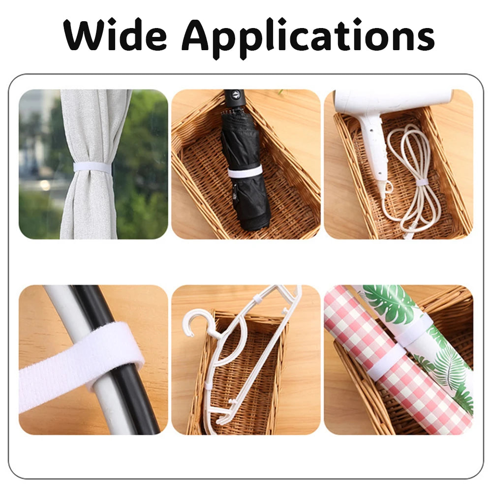 Cable Organization Velcro Tape Earphone Cord Management 1.2cmX5m Computer Cable Organizer