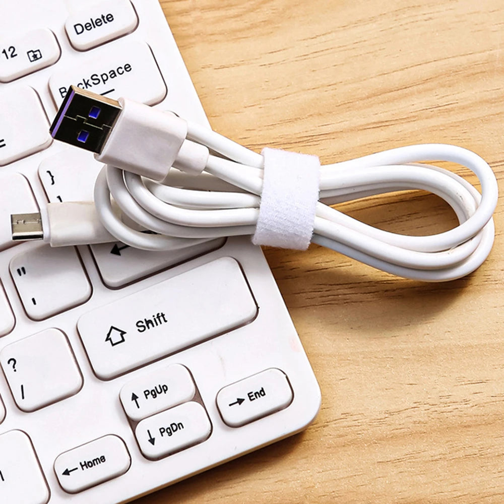 Cable Organization Velcro Tape Earphone Cord Management 1.2cmX5m Computer Cable Organizer