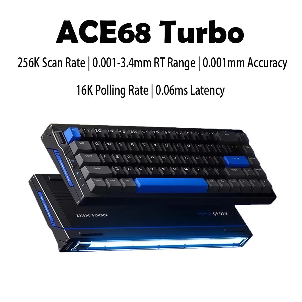 MCHOSE ACE68 Turbo Mechanical Gaming Keyboard Customized 0.001mm Rapid Trigger RGB 16K Polling Rate Low latency high precision