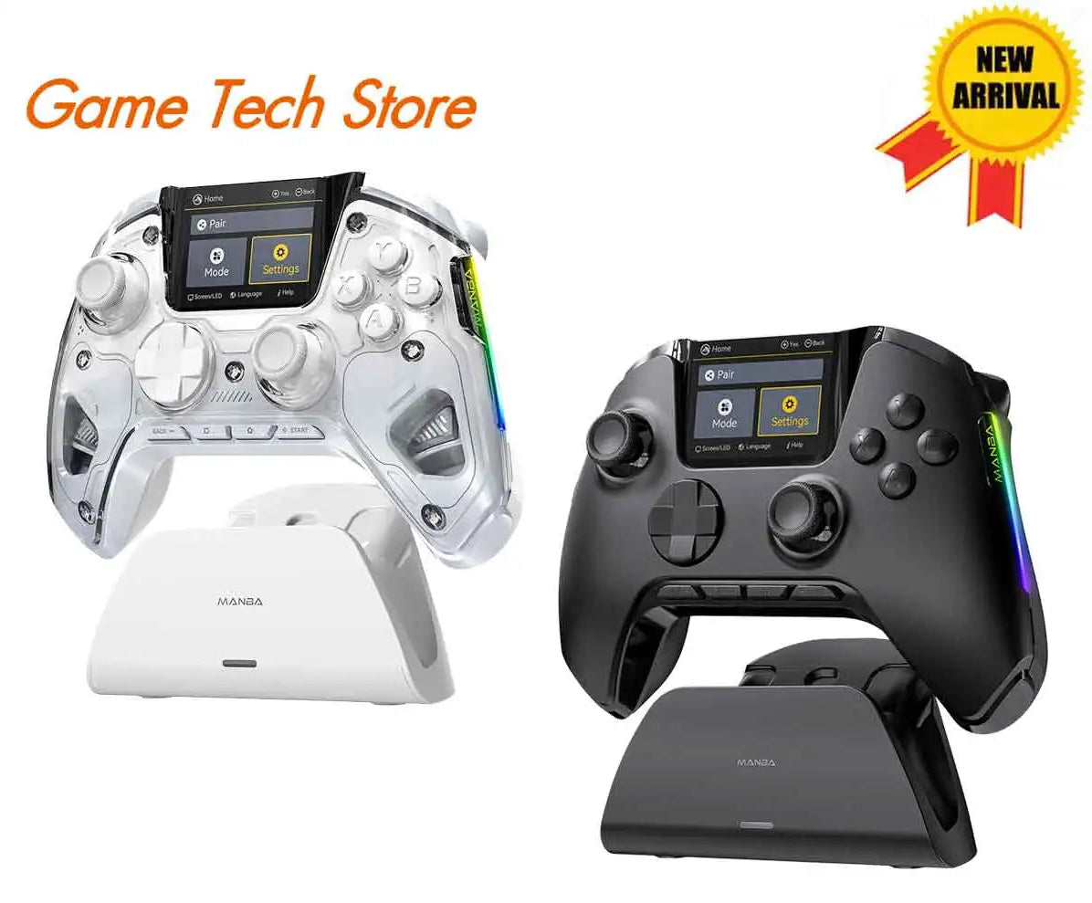 Wireless Gaming Controller Mamba One V2 for iOS/Android/Switch/PC  Hall Effect Stick RGB Light 1800mAh with Charging Dock