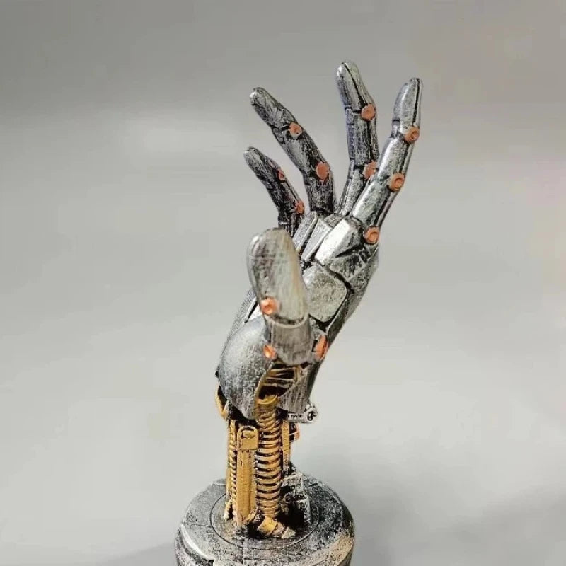 Controller Holder Cyberpunk Mechanical Hand Device Stand Game Desk Storage Creative Mechanical Simulated Robot Hand Sculpture