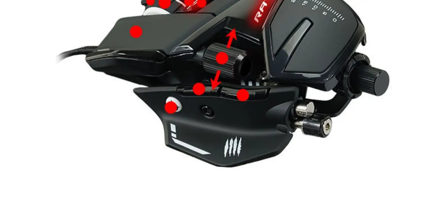 MADCATZ RAT8+ Wired Mechanical Mouse 11 Key Programming Button Mice Esports Gaming Mouse PMW3389 Custom Comfortable Gaming Mouse