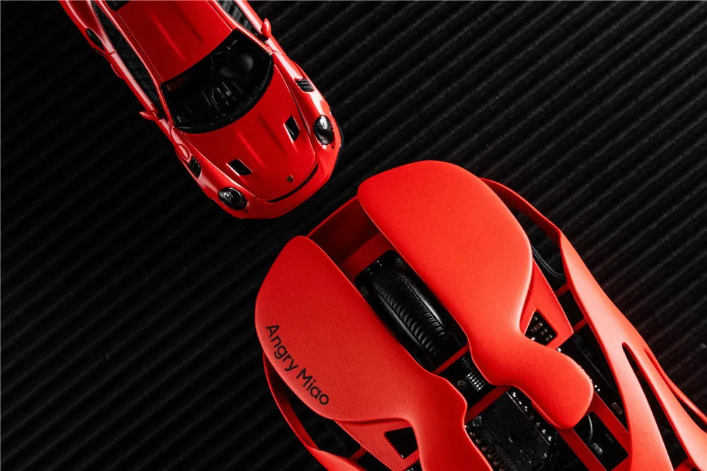Angry Miao Infinity Gaming Wireless Mouse Hot-Swappable PAW3950 Dual 8K Wired Tri-Mode Mirror Shadow