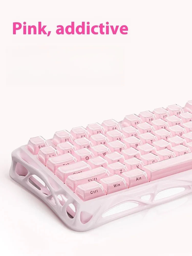 Grava Star Mercury K1 Wireless Gaming Mechanical Keyboard 79Keys Bluetooth 2.4G Wired RGB Hotswap Gamer Non-contact Keyboard