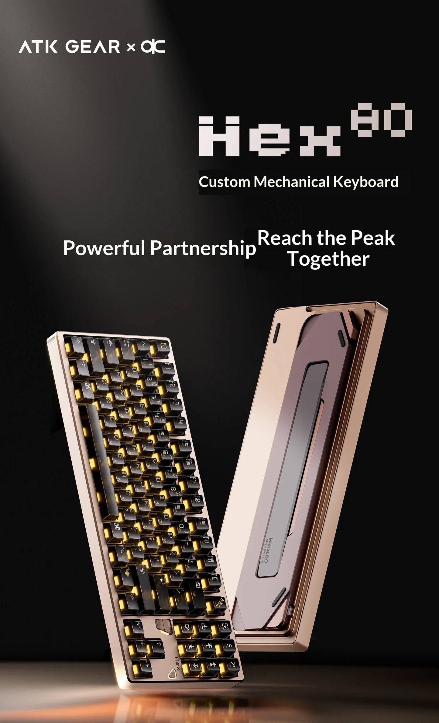 ATK × QK Joint Hex80 Magnetic Axis Keyboard Gaming Desktop Computer Mechanical Keyboard Fearless Contract