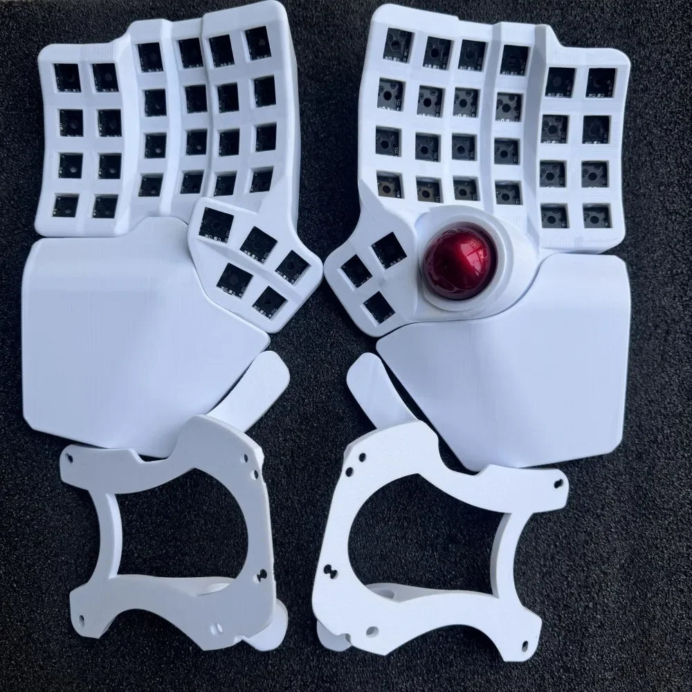 Charybdis 4X6 MK2 Split Keyboard Kit with Palm Pad Custom Hotswap Wireless/wired Bluetooth Trackball Split Mechanical Keyboards