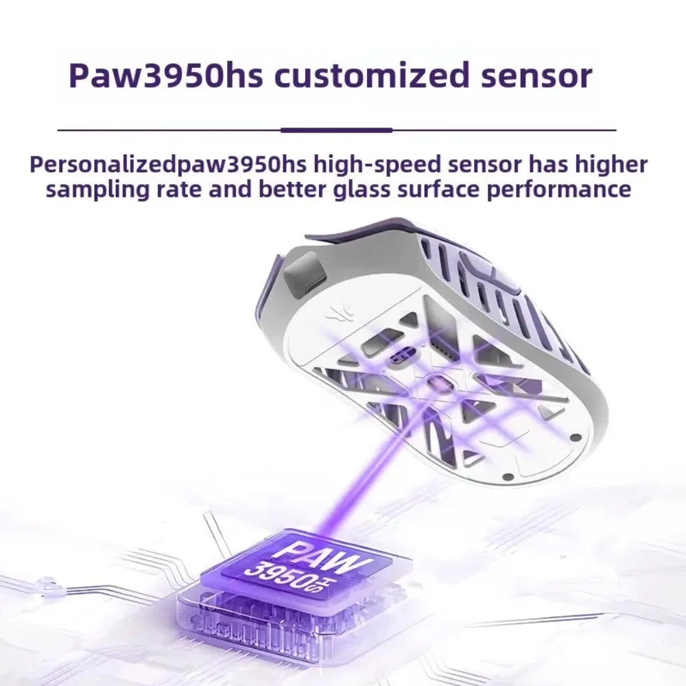 Wlmouse Beast X Mini Pro Magnesium Alloy Lightweight Wireless Gaming Mouse 8K PAW3950HS 30000DPI Online Driver Fast Response