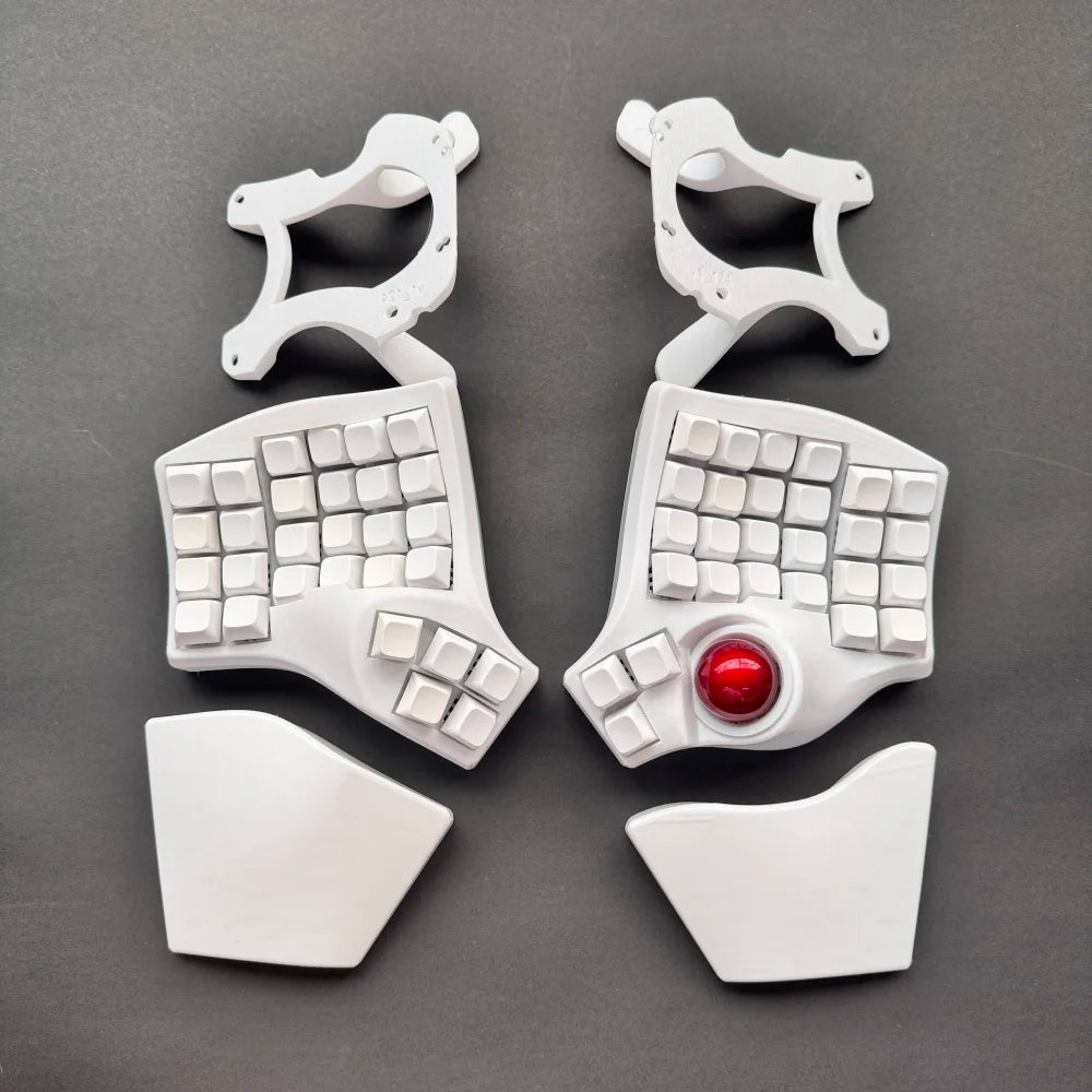 Charybdis 4X6 MK2 Split Keyboard Kit with Palm Pad Custom Hotswap Wireless/wired Bluetooth Trackball Split Mechanical Keyboards