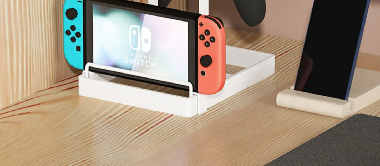 Multi-Tier Game Controller Holder Ideal Gamer Gift Controller Organizer for PlayStation 5 PS4 Xbox Headphone Desk Storage