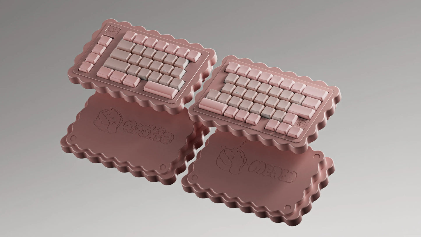 Soda Wireless Split Keyboard Kit Customized Hot Swappble Ergonomics Tri-Mode Split Keyboard for VIAL Left Right Hand Keyboard