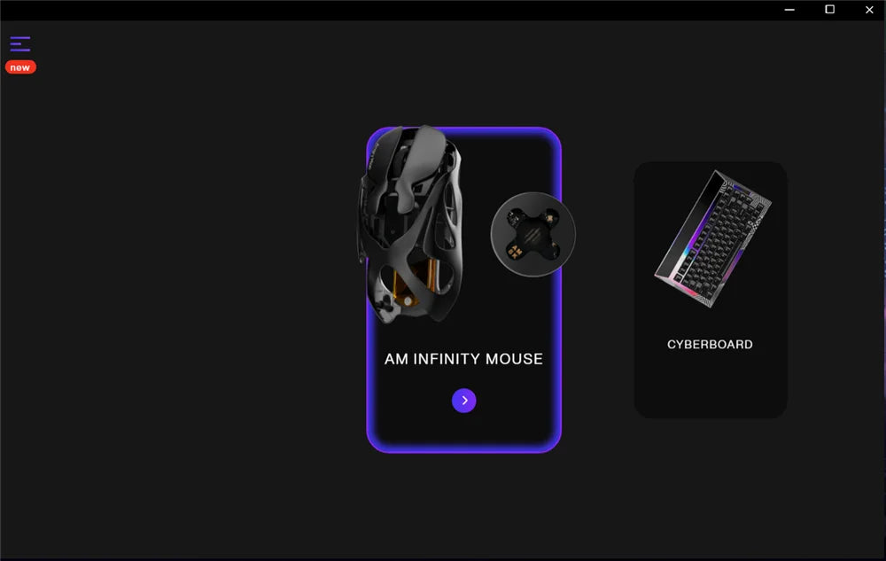 Angry Miao Infinity Gaming Wireless Mouse Hot-Swappable PAW3950 Dual 8K Wired Tri-Mode Mirror Shadow