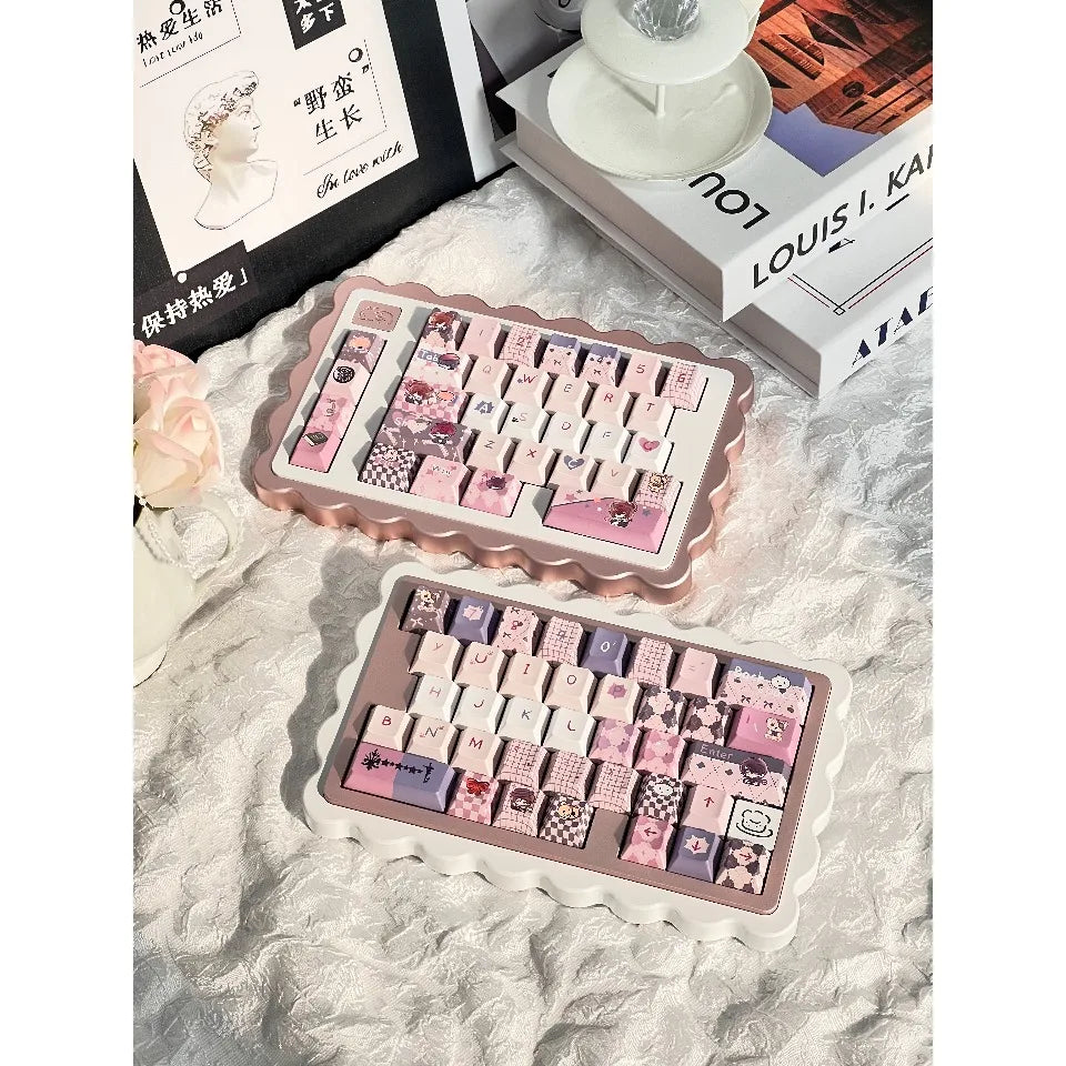 Soda Wireless Split Keyboard Kit Customized Hot Swappble Ergonomics Tri-Mode Split Keyboard for VIAL Left Right Hand Keyboard
