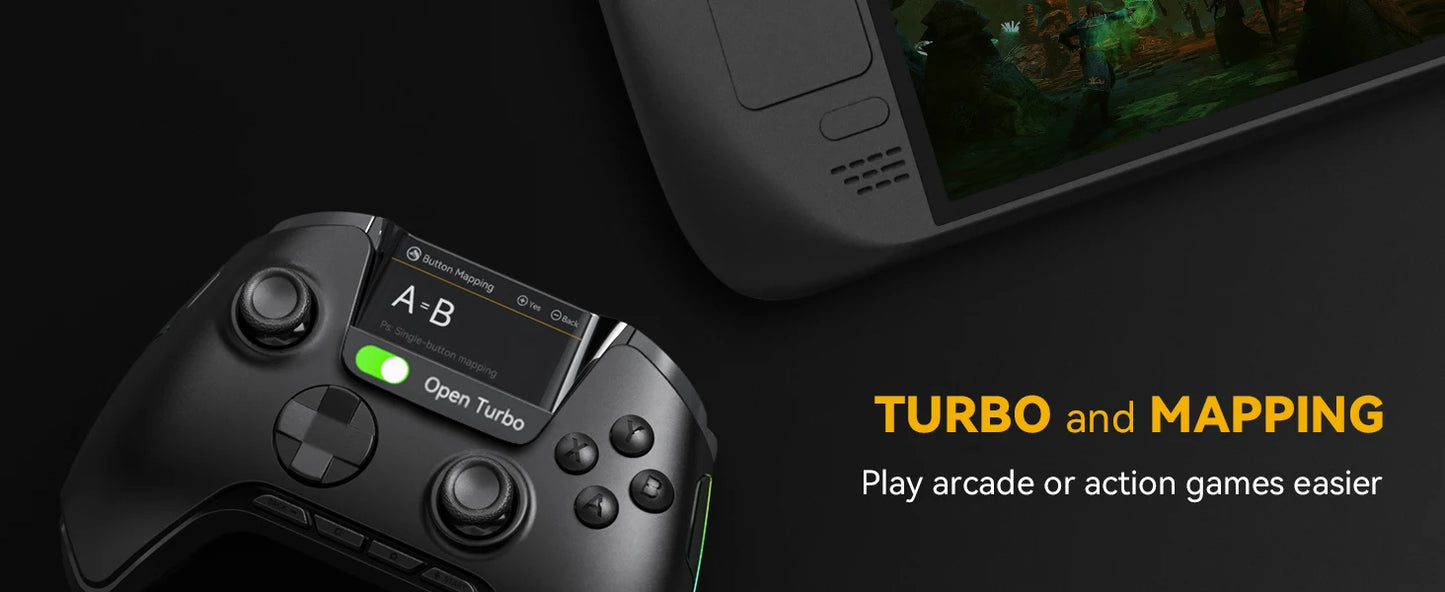 Wireless Gaming Controller Mamba One V2 for iOS/Android/Switch/PC  Hall Effect Stick RGB Light 1800mAh with Charging Dock