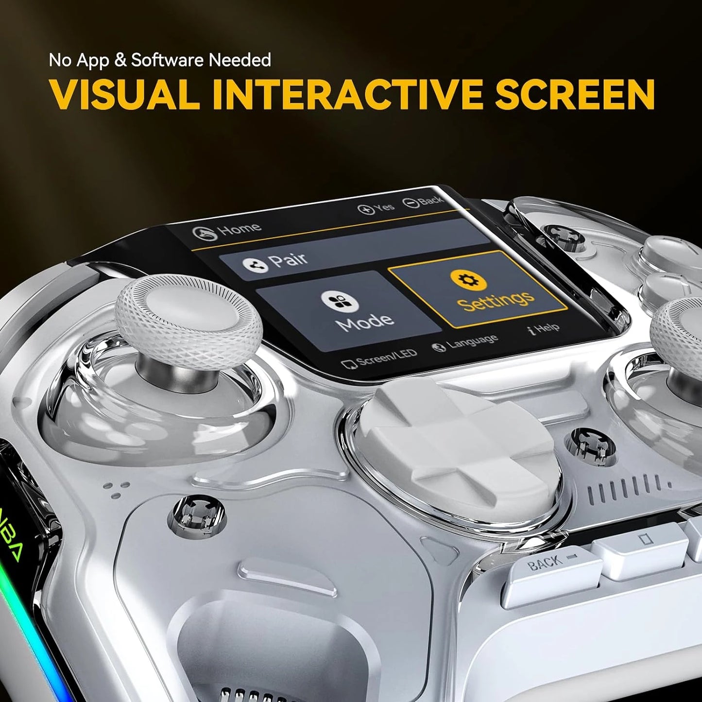 Wireless Gaming Controller Mamba One V2 for iOS/Android/Switch/PC  Hall Effect Stick RGB Light 1800mAh with Charging Dock