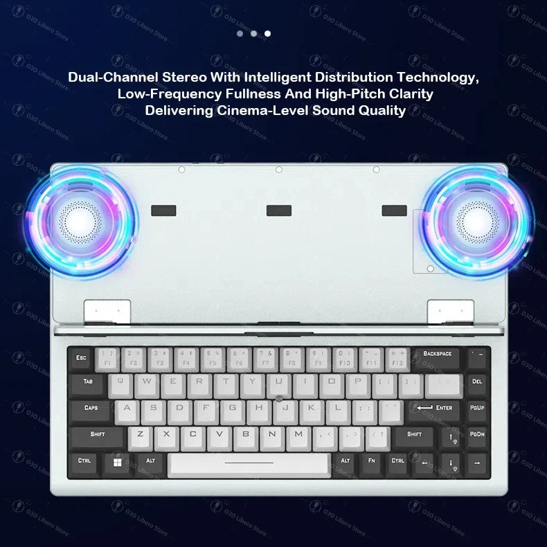 68 Keys Gaming Mechanical Keyboard 12.3'' IPS Touch Screen with Camera and Speaker RGB Support Hot Swappable  Ergonomic Design