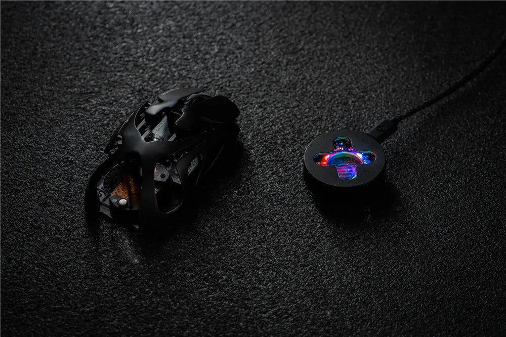 Angry Miao Infinity Gaming Wireless Mouse Hot-Swappable PAW3950 Dual 8K Wired Tri-Mode Mirror Shadow