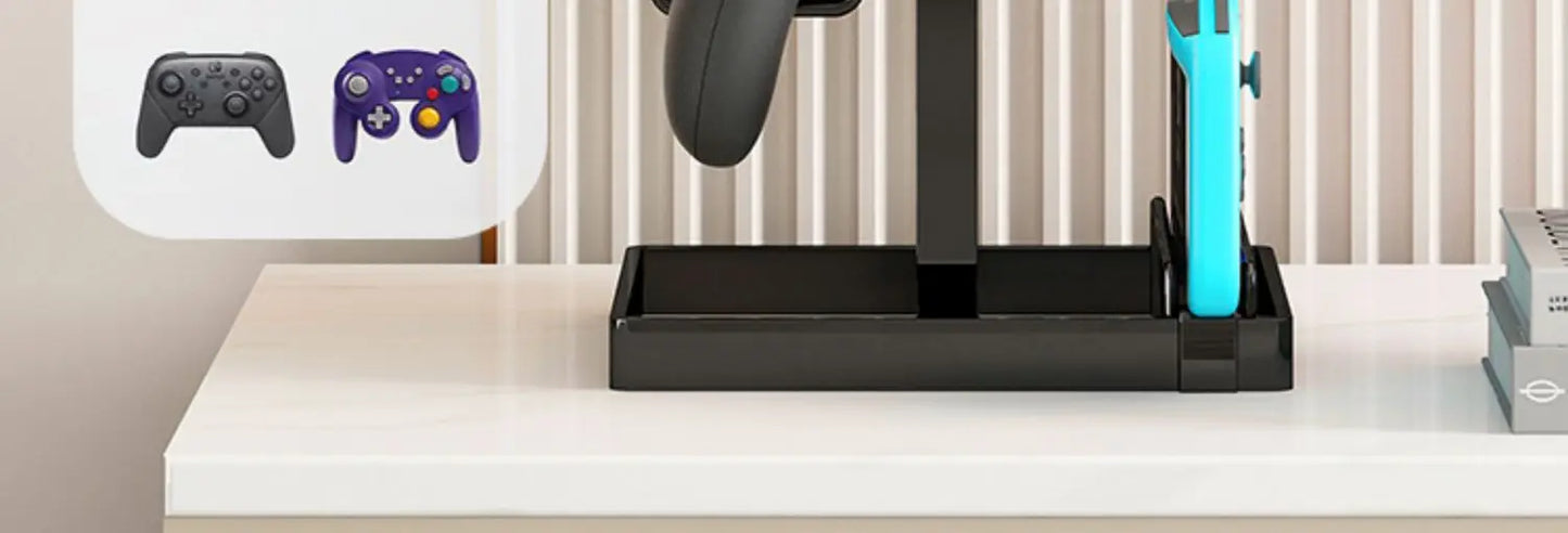 Multi-Tier Game Controller Holder Ideal Gamer Gift Controller Organizer for PlayStation 5 PS4 Xbox Headphone Desk Storage