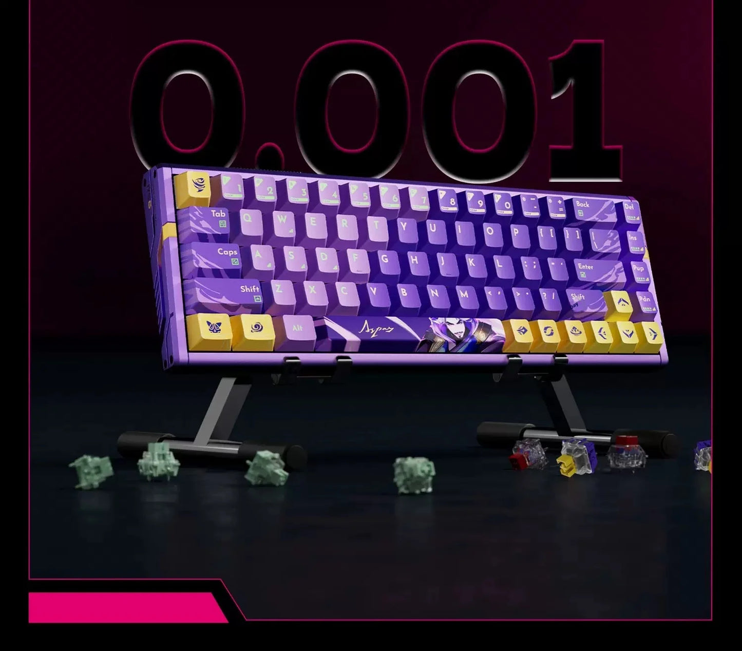 Authentic Atk Rs6 Magnetic Axis Keyboard Professional Esports Gaming Mechanical Aluminum Computer Keyboard High-End Single Mode