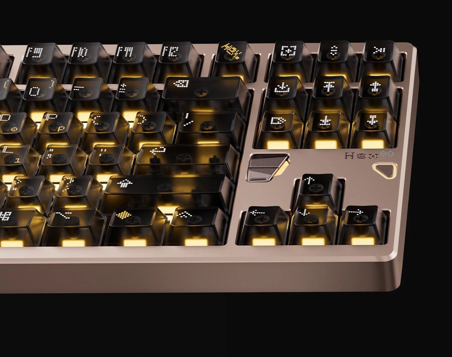 ATK×QK Hex80 Magnetic Axis Keyboard Game Esports Customization 80% Configuration Aluminum Lump Computer Peripheral WiredKeyboard