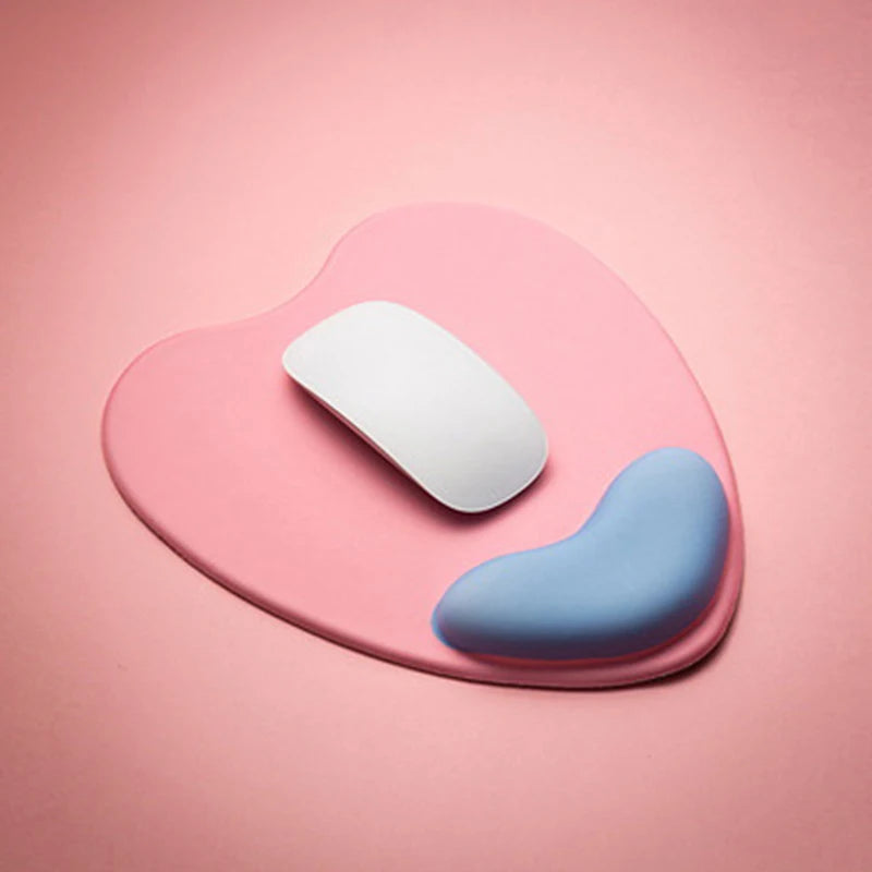 Computer Mouse Pad Ergonomic Cushion Non-slip Rubber Base Memory Foam For Office Home Computer Laptop Desktop Mouse Pads