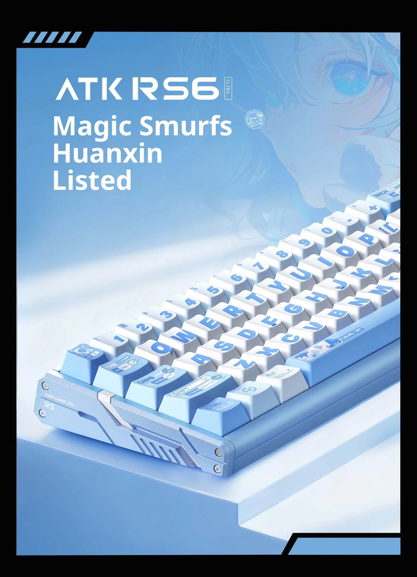 Authentic Atk Rs6 Magnetic Axis Keyboard Professional Esports Gaming Mechanical Aluminum Computer Keyboard High-End Single Mode