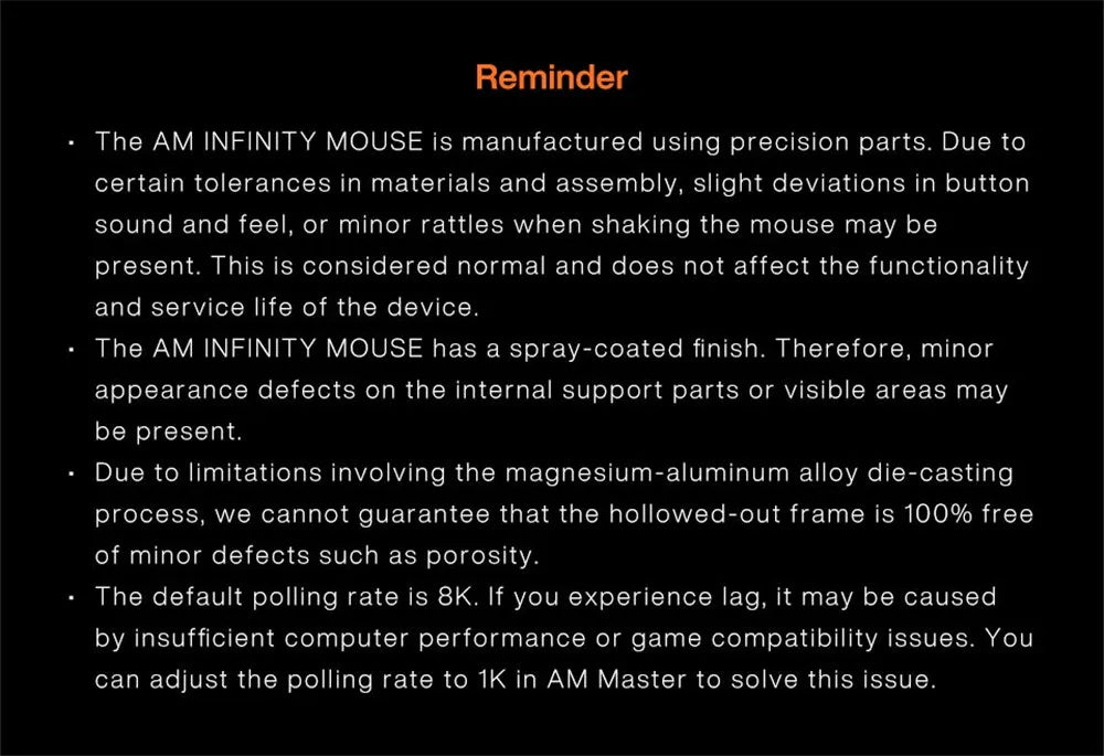 Angry Miao Infinity Gaming Wireless Mouse Hot-Swappable PAW3950 Dual 8K Wired Tri-Mode Mirror Shadow