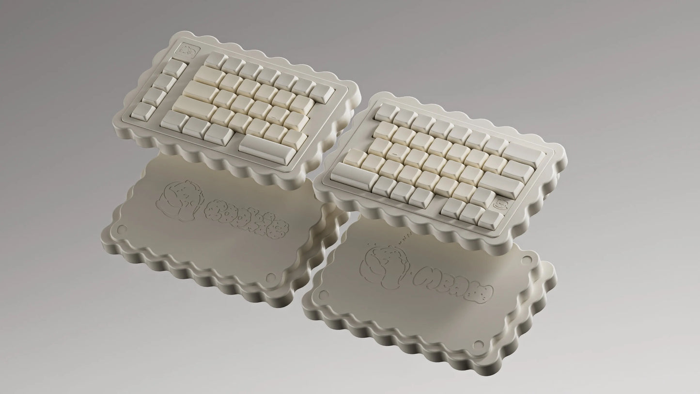 Soda Wireless Split Keyboard Kit Customized Hot Swappble Ergonomics Tri-Mode Split Keyboard for VIAL Left Right Hand Keyboard