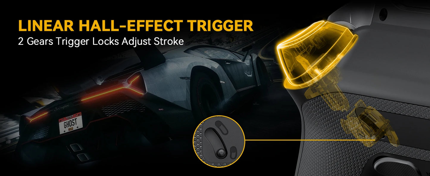Wireless Gaming Controller Mamba One V2 for iOS/Android/Switch/PC  Hall Effect Stick RGB Light 1800mAh with Charging Dock