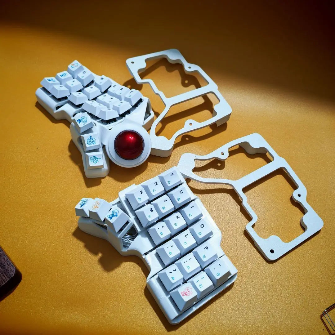 Charybdis 3X6 Split Ergonomic Keyboards with Integrated Trackball Custom ZMK Hot-swap Wireless Mechanical Keyboard for PC Gaming