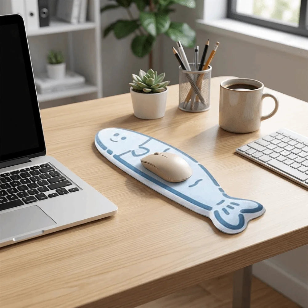 Creative Cartoon Mouse Pad Capybara Printed Comfortable Mouse Wrist Support Pad with Wrist Guard Comfort
