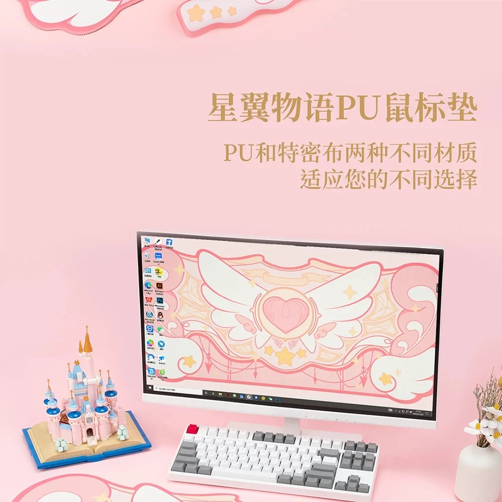 Cartoon Cute Gaming Mouse Pad Oversized Office Study Computer Keyboard Rubber Desk Mat Girls Hand Rest Wrist Pads Table Mat