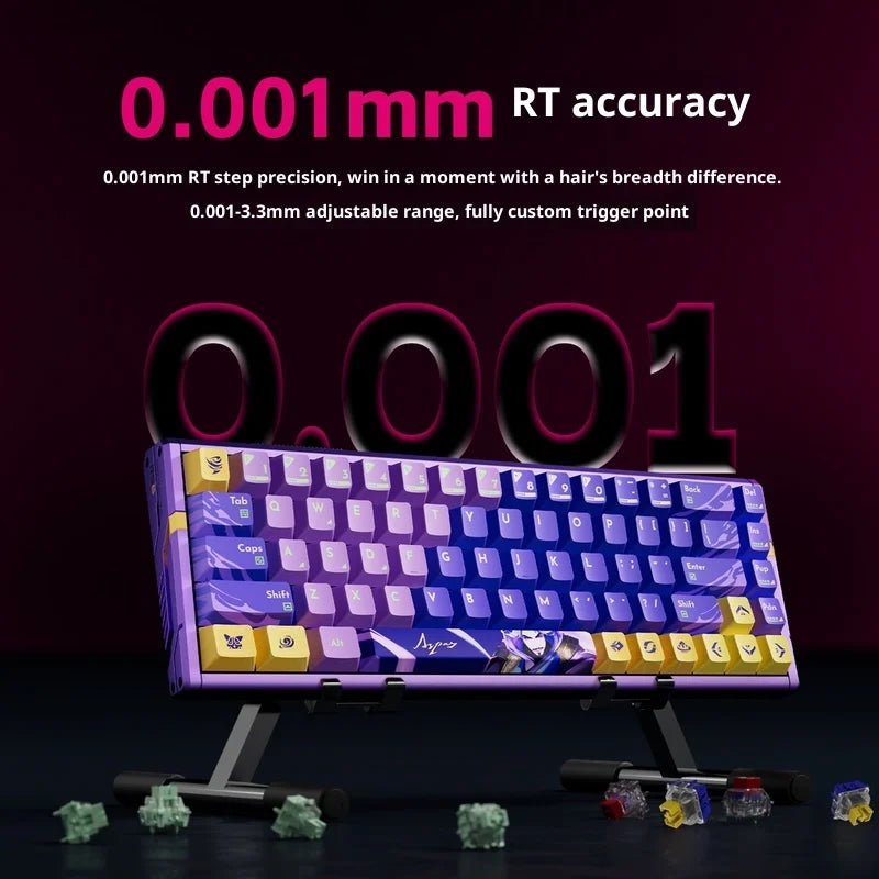 Authentic Atk Rs6 Magnetic Axis Keyboard Professional Esports Gaming Mechanical Aluminum Computer Keyboard High-End Single Mode