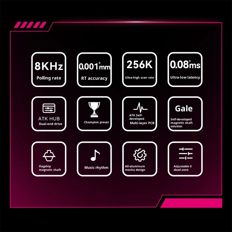 Authentic Atk Rs6 Magnetic Axis Keyboard Professional Esports Gaming Mechanical Aluminum Computer Keyboard High-End Single Mode