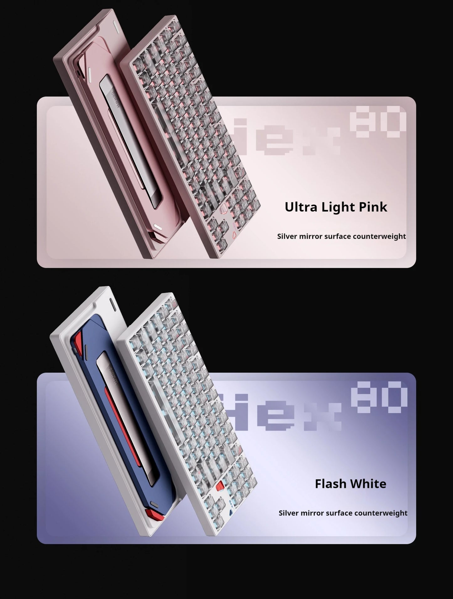 ATK×QK Hex80 Magnetic Axis Keyboard Game Esports Customization 80% Configuration Aluminum Lump Computer Peripheral WiredKeyboard