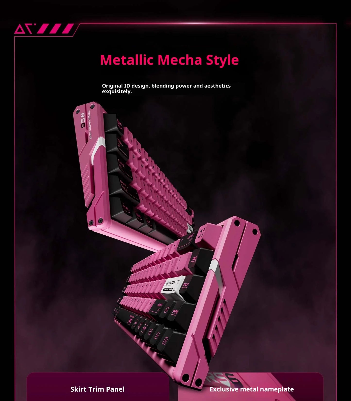 Authentic Atk Rs6 Magnetic Axis Keyboard Professional Esports Gaming Mechanical Aluminum Computer Keyboard High-End Single Mode