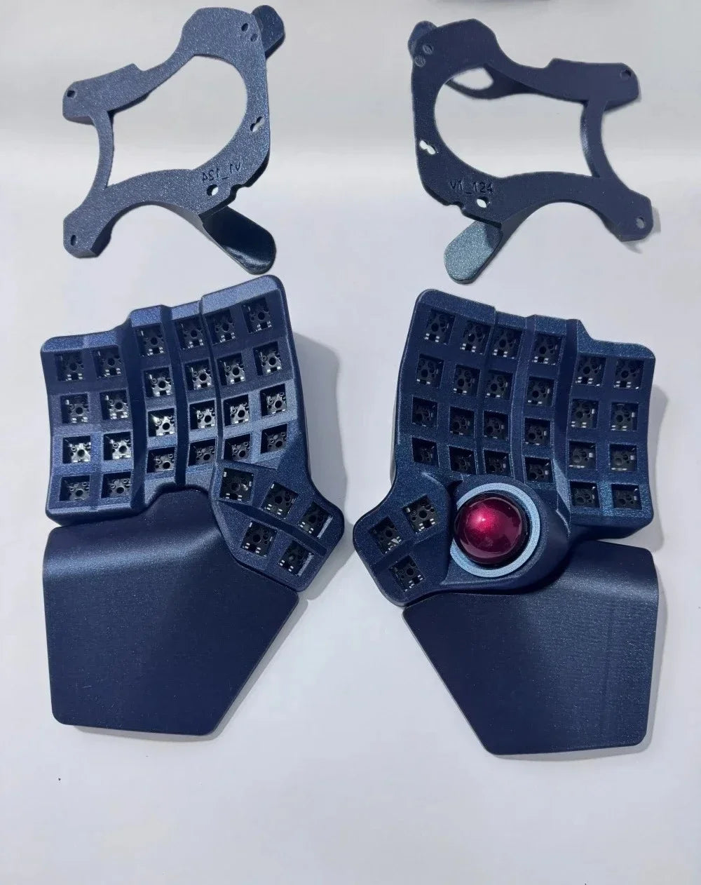 Charybdis 4X6 MK2 Split Keyboard Kit with Palm Pad Custom Hotswap Wireless/wired Bluetooth Trackball Split Mechanical Keyboards