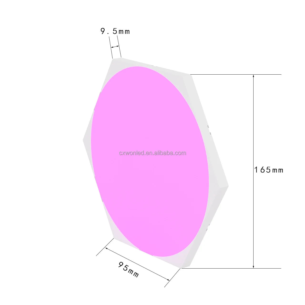 Ultra Thin Hexagon Quantum Lights RGB DIY Bluetooth WiFi Wall Night Light for Gaming Room Bigger Size U-Shaped Color Changing