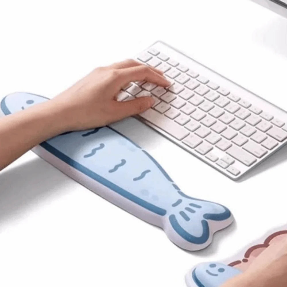 Creative Cartoon Mouse Pad Capybara Printed Comfortable Mouse Wrist Support Pad with Wrist Guard Comfort