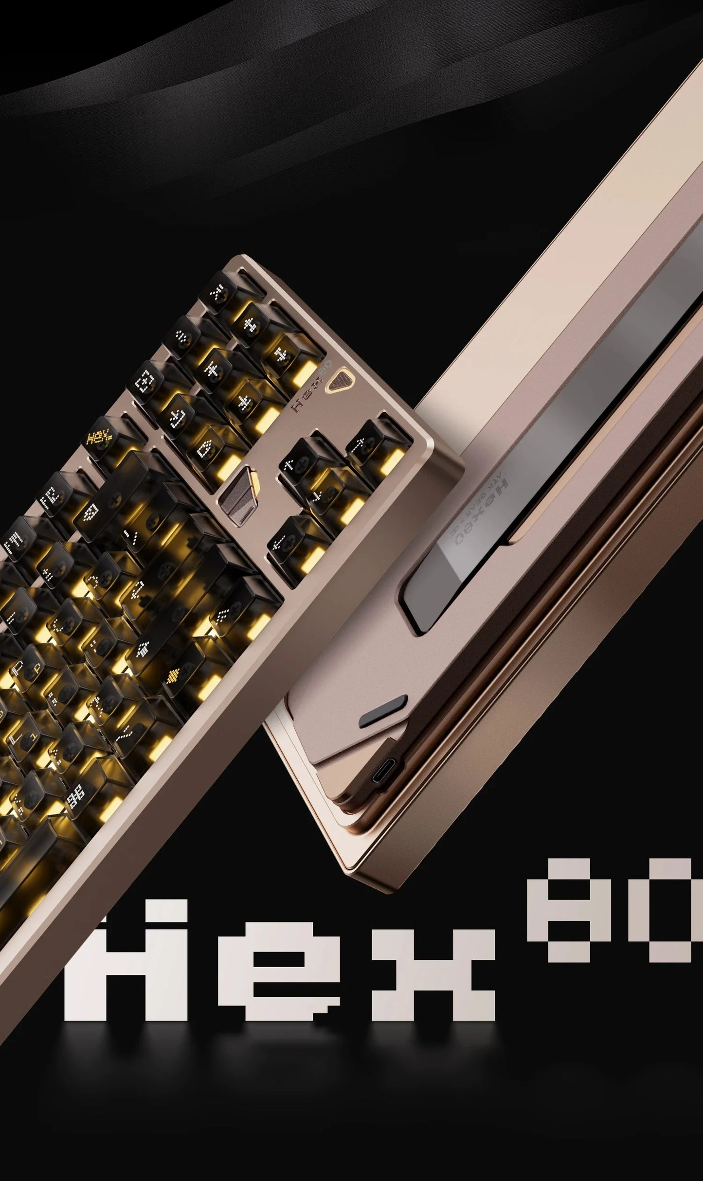 ATK × QK Joint Hex80 Magnetic Axis Keyboard Gaming Desktop Computer Mechanical Keyboard Fearless Contract