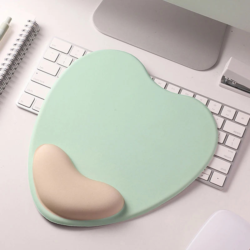 Computer Mouse Pad Ergonomic Cushion Non-slip Rubber Base Memory Foam For Office Home Computer Laptop Desktop Mouse Pads