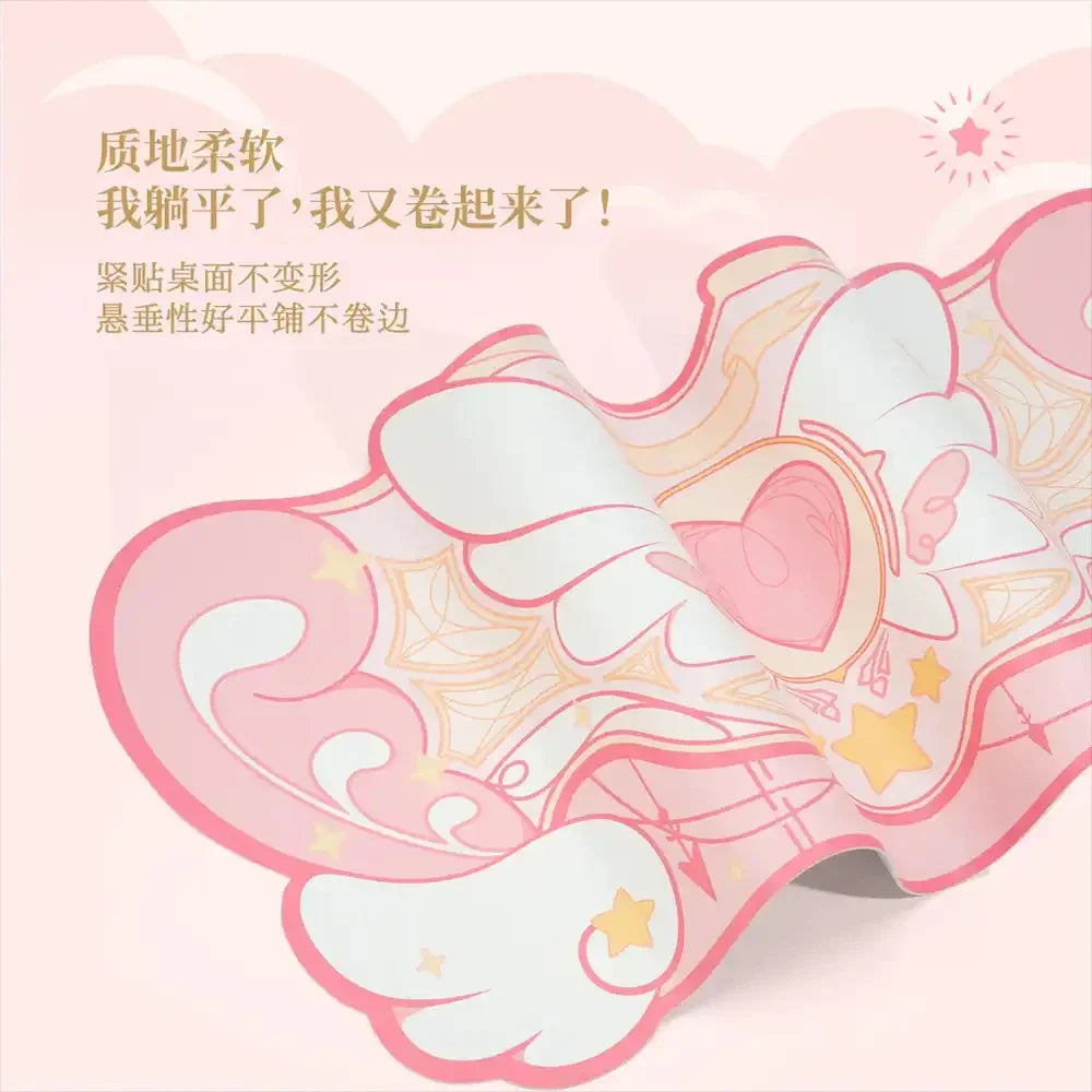 Cartoon Cute Gaming Mouse Pad Oversized Office Study Computer Keyboard Rubber Desk Mat Girls Hand Rest Wrist Pads Table Mat
