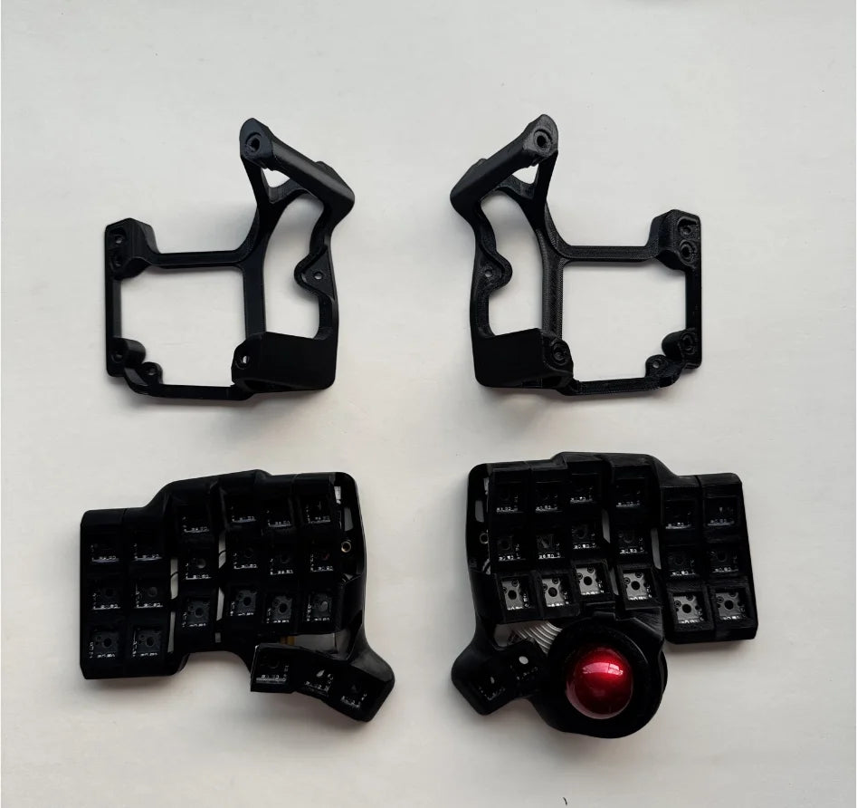 Charybdis 4X6 MK2 Split Keyboard Kit with Palm Pad Custom Hotswap Wireless/wired Bluetooth Trackball Split Mechanical Keyboards