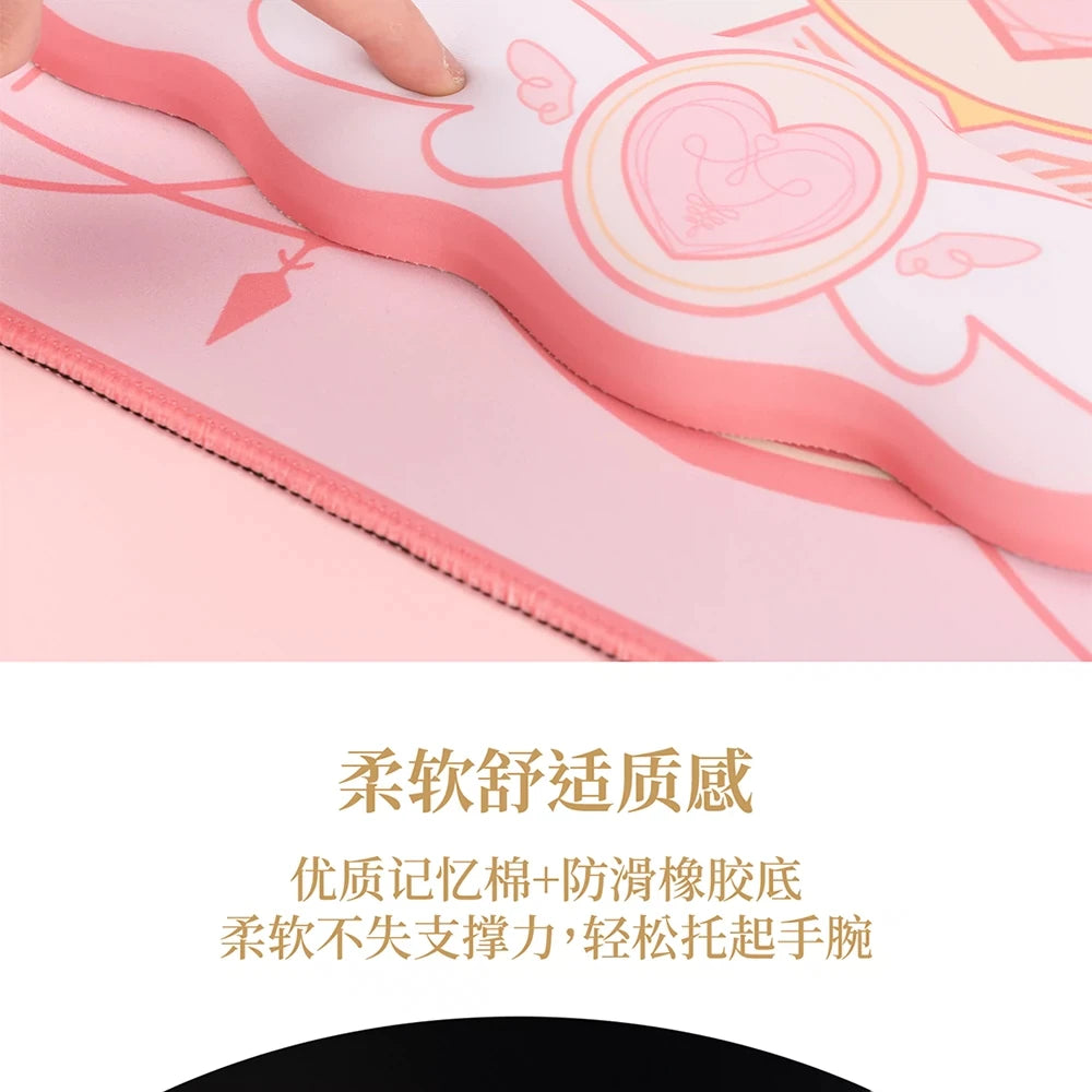 Cartoon Cute Gaming Mouse Pad Oversized Office Study Computer Keyboard Rubber Desk Mat Girls Hand Rest Wrist Pads Table Mat